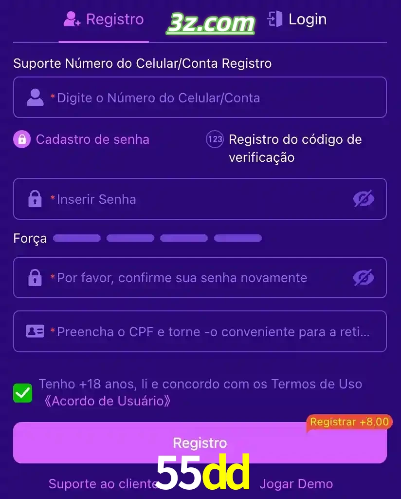 bonus de cadastro imediato